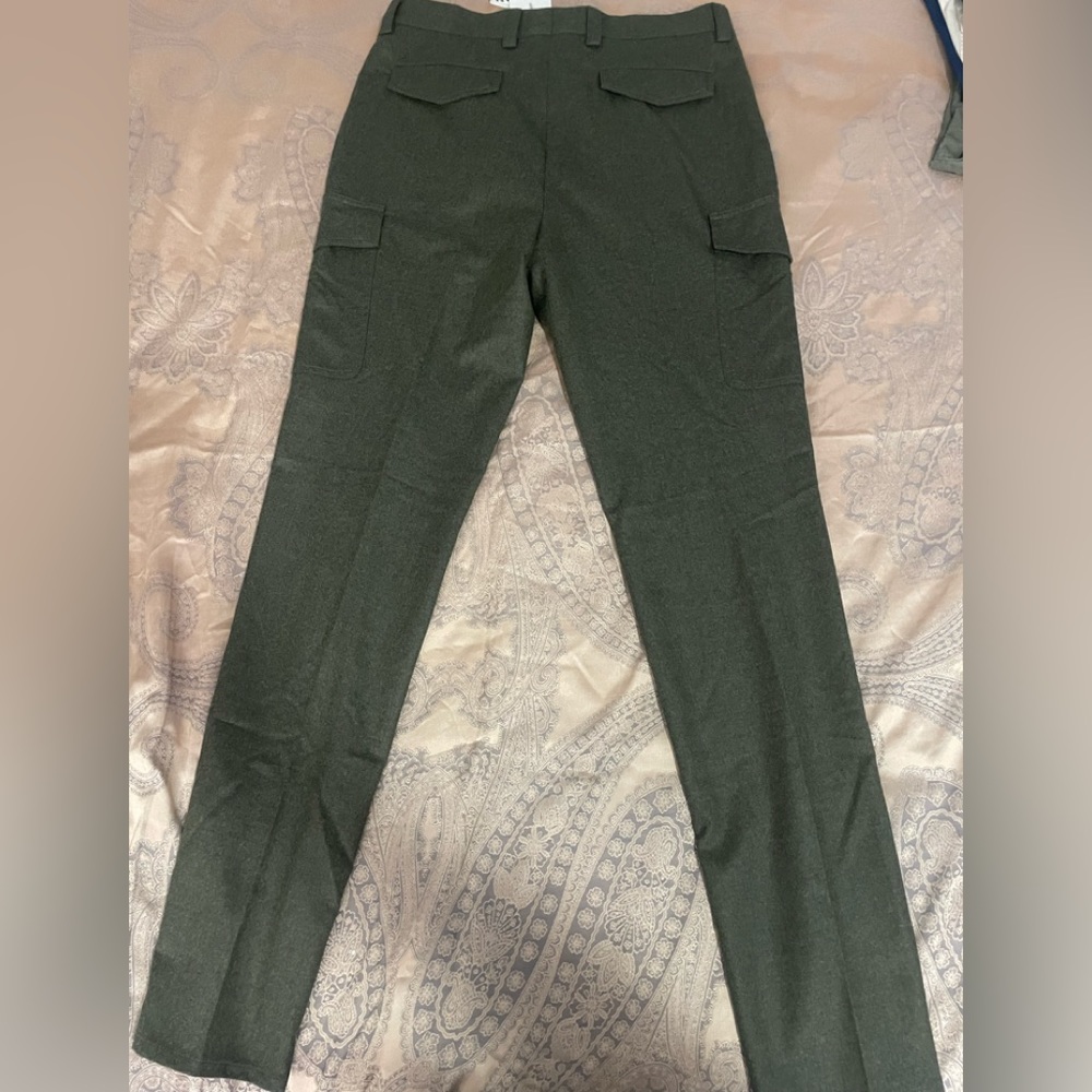 Brunello Cucinelli Mens Leisure Fit Wool Pants Sz 50 / 34 US - Picture 3 of 7